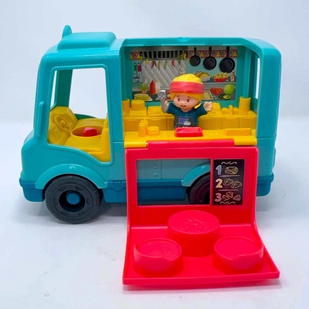 Fisher Price Little People Food Truck Taco Truck w/ Chef Figure Musical Sounds